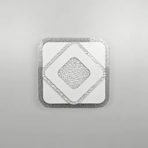 Потолочный или настенный светильник Ø 20 см с прозрачным акрилом с пузырьками Line F Арт. 2230-200 Q WT - фото 1