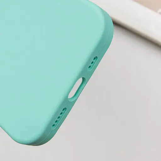 Чехол Epik Silicone Case Full Protective AA для Apple iPhone 16, 6.1 Бирюзовый/Marine Green - фото 6
