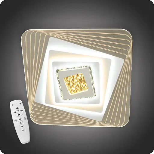 Люстра світлодіодна 517 Dlight 3color з пультом 75Вт Білий (01895) - фото 2