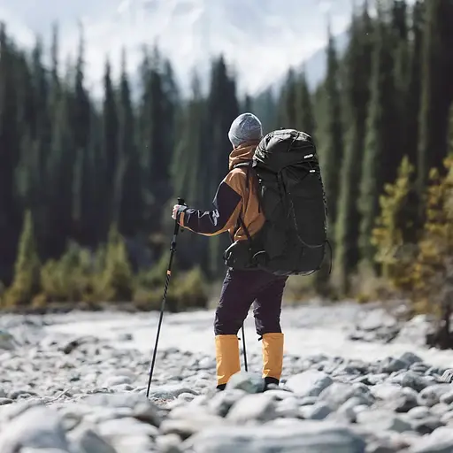 Рюкзак туристический Naturehike Helium CNK2450XB014  L 70 л черный  - фото 8