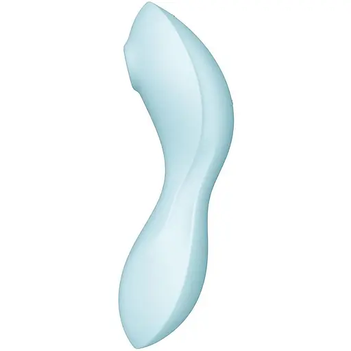 Вакуумний смарт-стимулятор із вібрацією Satisfyer Curvy Trinity 5+ Блакитний - фото 5