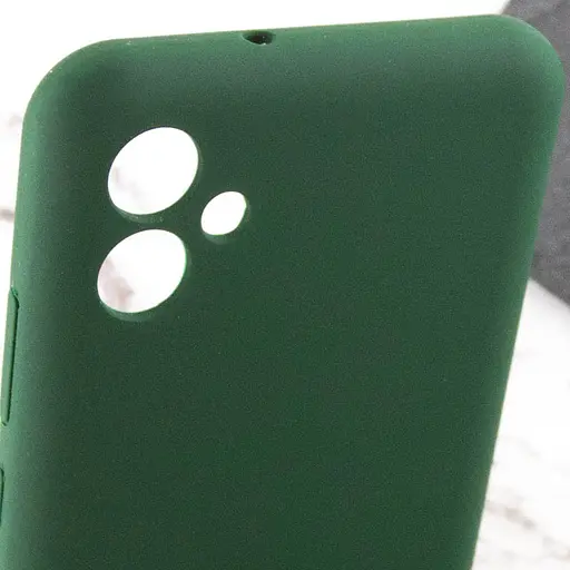 Чохол Lakshmi Silicone Cover Full Camera AA для Samsung Galaxy A06 Зелений/Dark green - фото 6
