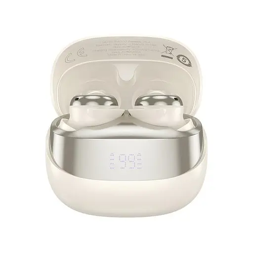 Бездротові навушники Hoco EW200 Elegant true wireless sleep BT headset IPX4, BT5.4, 30mAh, 400mAh, 4h, milky white - фото 2