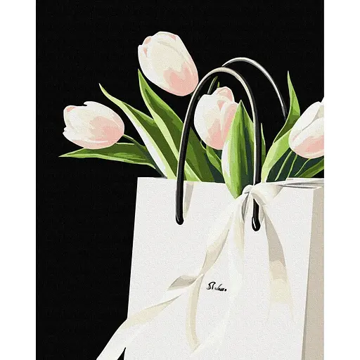 Картина за номерами на підрамнику Brushme Ніжний подарунок