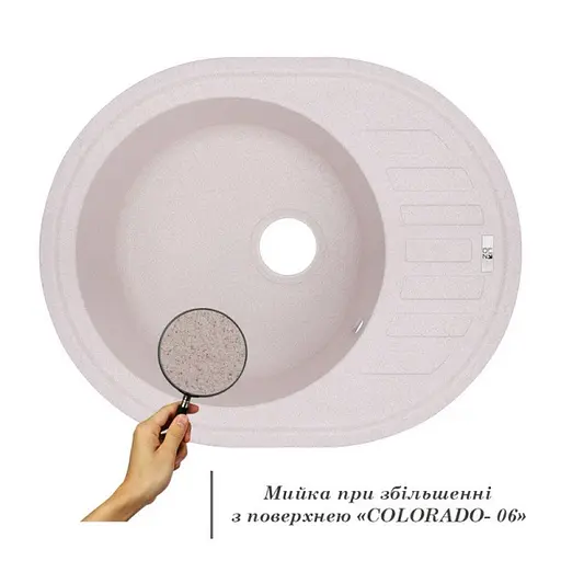 Кухонна мийка Lidz 620x500/200 COL-06 (LIDZCOL06615500200) - фото 3