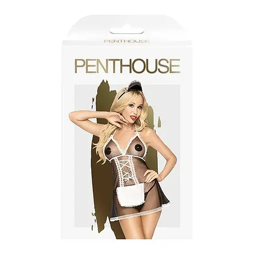 Ролевой костюм “Французская горничная” Penthouse - Teaser Black M/L - фото 3