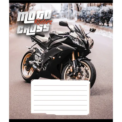 Зошит загальний "Мото" Leader 048-600216L-3 в лінію, 48 аркушів - фото 1