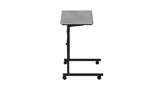 Стіл приставний Ferrum-decor Аміго 62x60x40 метал Чорний ДСП Бетон 16мм (FRD-102532)