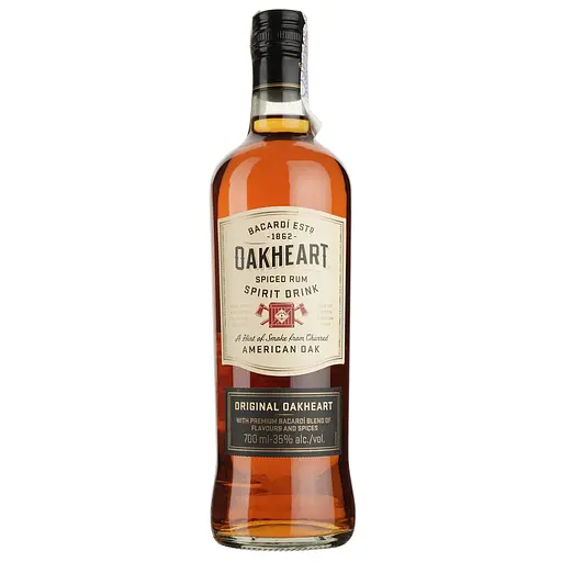 Спиртный напиток на основе рома Bacardi Oakheart Original 35% 0.7 л х 2 шт. - фото 7
