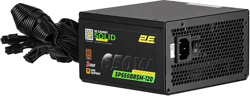 Блок живлення 2E GAMING Solid Power 650W (2E-SP650BRSM-120) - фото 5