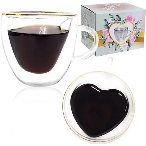 Чашка с двойной стенкой 280 мл Внутреннее сердце DOBLO