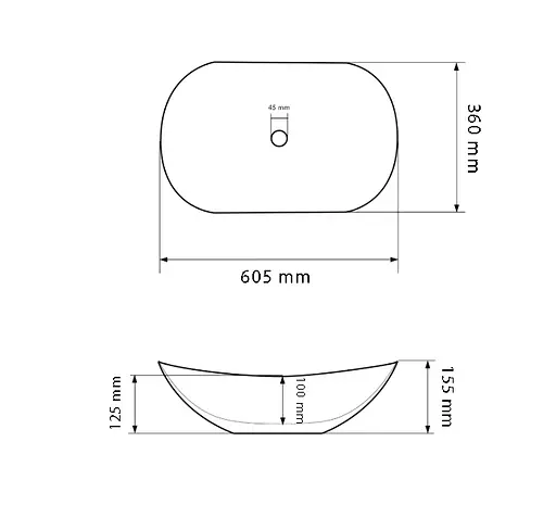 Умивальник VBI Turin лава матовий накладний VBI-011511, Мармур - фото 4