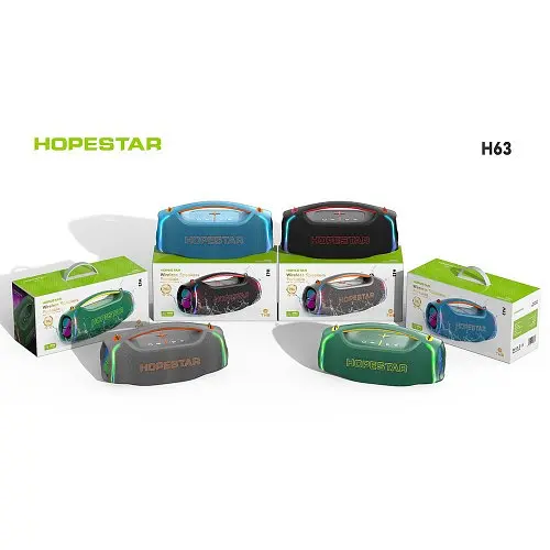 Колонка bluetooth Hopestar H63 чорний - фото 2