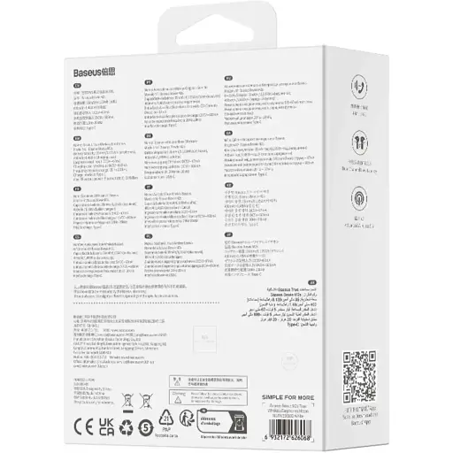 Навушники Baseus Bowie M2s True Wireless Earphones Moon White - фото 3