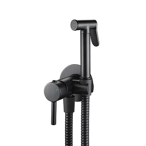 Набір гігієнічного душу прихованого монтажу VBI Milano black VBI-050105BL, Чорний матовий - фото 1