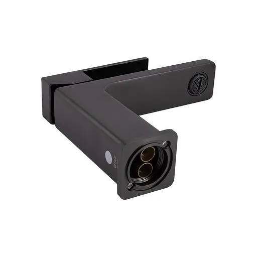 Смеситель для умывальника Qtap Gemini QTGEM270GMB45676 Gunmetal Black PVD Шлифованный черный хром - фото 3