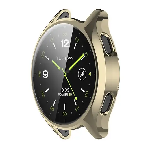 Захисний чохол Tamister для смартгодинника Xiaomi Watch 2 з плівкою золотистий - фото 2