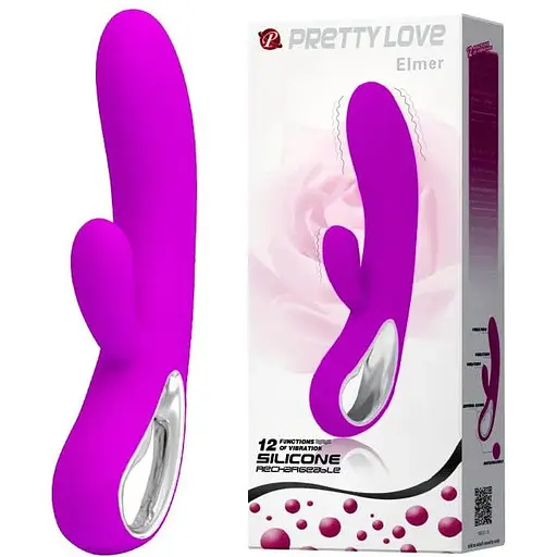 Вібратор-кролик Pretty Love Elmer 21 см фіолетовий