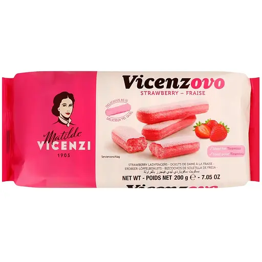 Печенье Matilde Vicenzi клубничное савоярди 200 г - фото 1