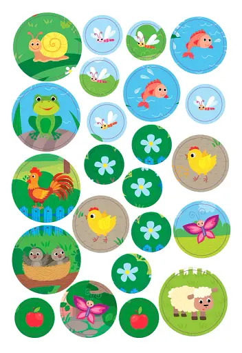 Великі наліпки для малят. Спритна жабка - фото 4