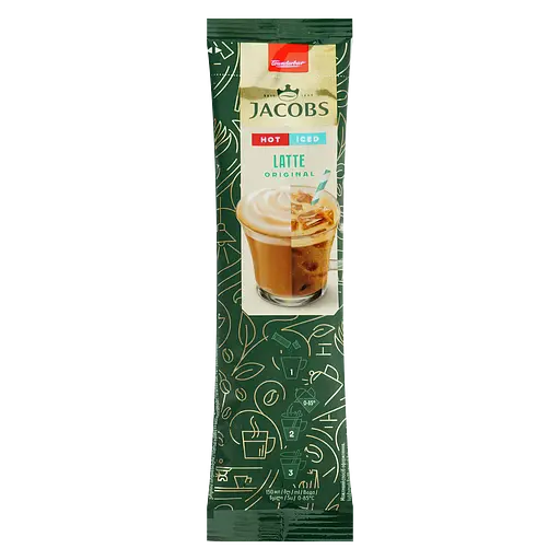 Дубль.Кофейный напиток Jacobs 3 в 1 Iced Latte Original, 21,5 г (824884)