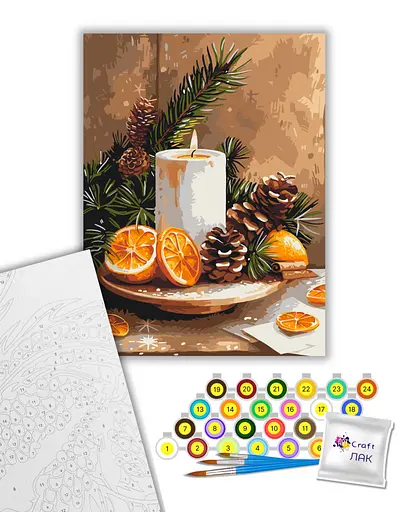 Набір для розпису ArtCraft Апельсиновий затишок 30х40 см (12517-AC) - фото 2