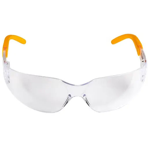 Очки DeWalt Protector прозрачные поликарбонатные с мягкими резиновыми накладками на дужках (DPG54-1D)