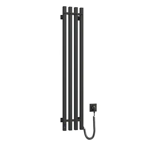 Электрический полотенцесушитель Navin Levante 210x1200 Sensor правая, черный муар 10-012033-4860, Черный матовый, Правое, Электронный - фото 1