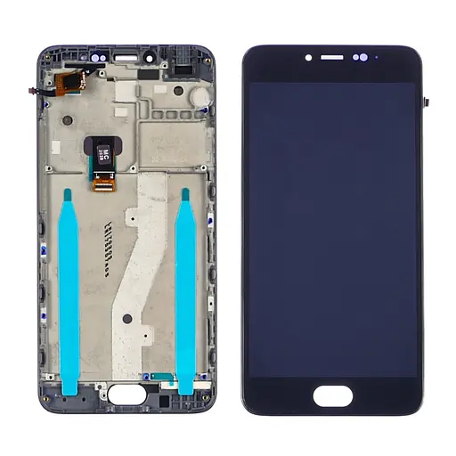 Дисплей для Meizu M3 Note model L681H з чорним тачскрином і корпусною рамкою - фото 1