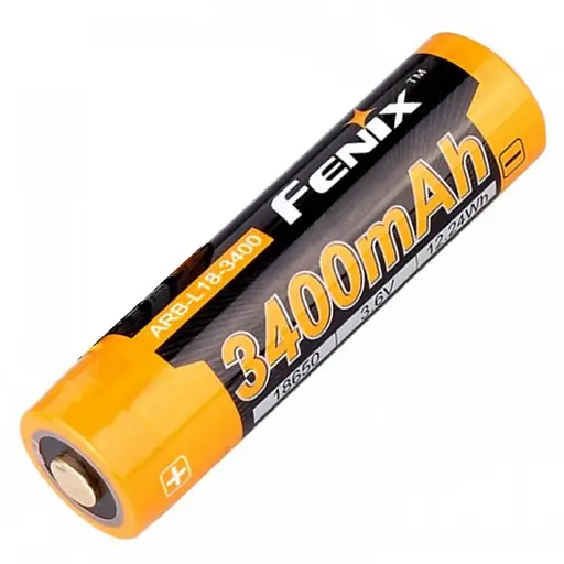 Аккумулятор 18650 Fenix 3400 mAh Li-Ion 3.6V (Черно-желтый) - фото 3