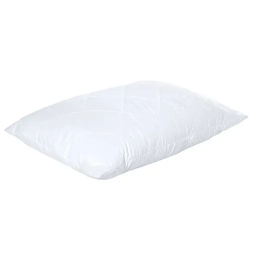 Подушка "Белоснежка" стеб, микрофибра, силиконизированное волокно, 40х40 см., белая "Homefort" /1/