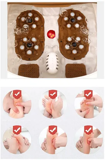 Масажер для ніг з підігрівом AUX 450 гідромасажна ванночка з ефектом джакузі - фото 2