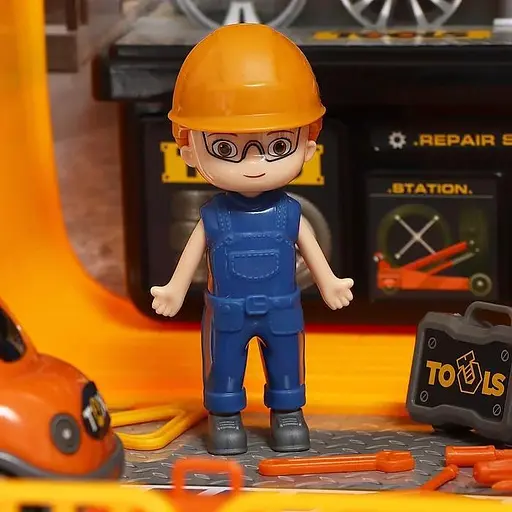 Ігровий дитячий набір інструментів Станція тех-обслуговування 3в1 Двостороння валізка-рюкзак - фото 5