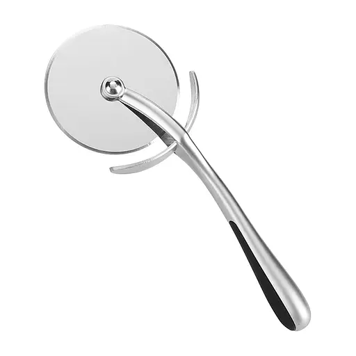 Роликовий ніж для піци з гострим лезом з нержавіючої сталі та силіконовою ручкою, що не ковзає, Kitchen Master 87293 - фото 1