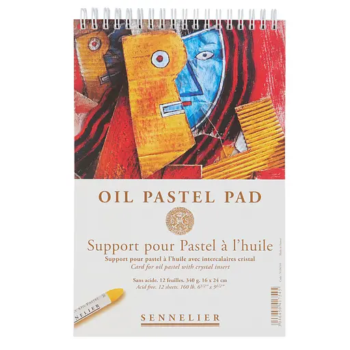 Альбом для масляной пастели Sennelier, 12 листов, 360 г/м, 16х24 см