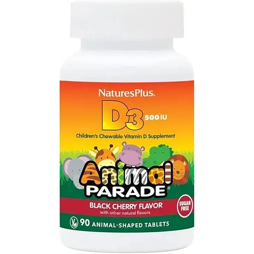Витамины Nature's Plus Sugarfree Vit D3 Chewable 90 tabs (1086-2022-10-2845)