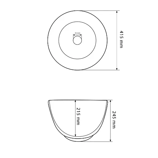 Умивальник VBI Lerici white накладний VBI-016601, Білий - фото 4