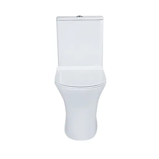 Унитаз-компакт Qtap Presto безободковый с сиденьем Soft-close QT24221217AW, Белый - фото 11
