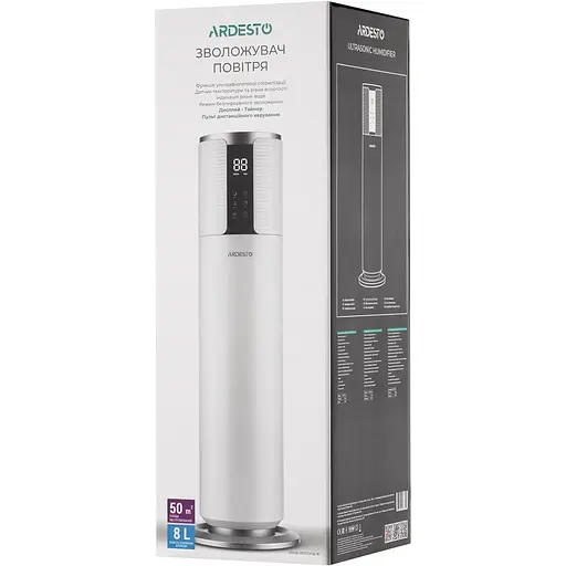 Увлажнитель воздуха Ardesto USH-M-CNTRTCH-8L-W - фото 4