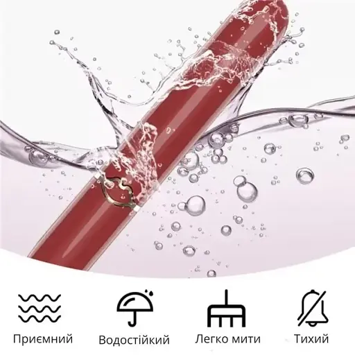 Віброкуля I’MCUM Vibe Lipstick у вигляді помади 10 режимів вібрації Червона (IM-ZDB048) - фото 7