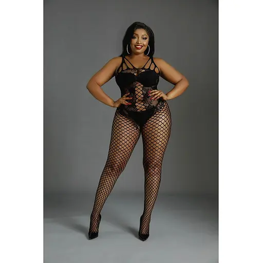 Бодістокінг Moonlight Plus Model 04 XL-XXXL Black, з доступом - фото 3