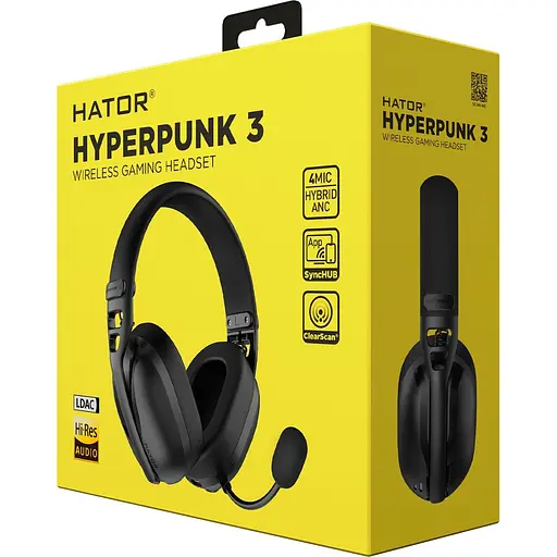 Ігрові навушники Hator Hyperpunk 3 Wireless Black (ESH15) [128132] - фото 6
