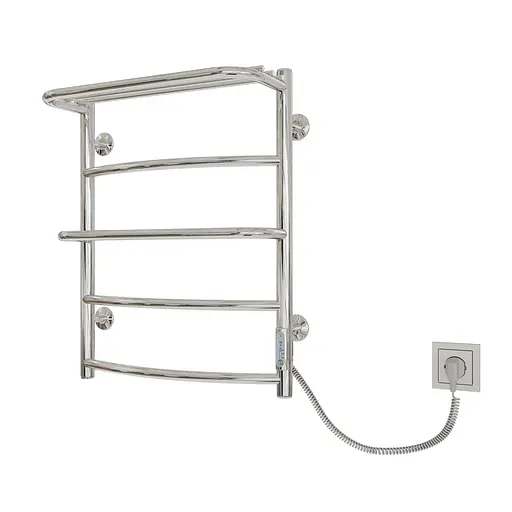 Електрична Сушарка для рушників Kosser Каскад із полицею 600x500/5 ER ДКп01ER, Хром, Праве - фото 1