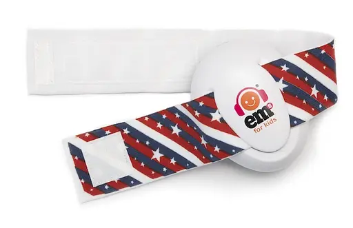 Дитячі протишумні навушники EMS от 0 до 18 мес 4 Bubs, Червоно-синя смужка, Білий (943-02) - фото 4