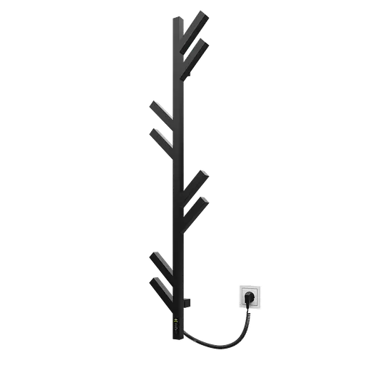 Електрична рушникосушарка Kosser Мадера 1200x255 ERL тайм. білий РМ01ERL, Чорний матовий, нижнее - фото 2