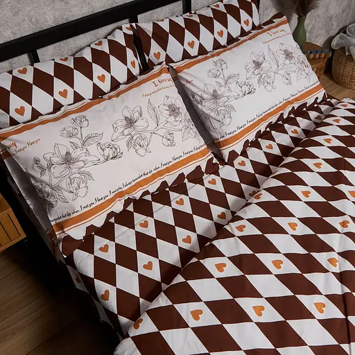 Комплект постільної білизни Moon&Star Дитячий 110x140 см наволочки 2x50x50 см Heart Patch Бязь Gold Люкс - фото 4