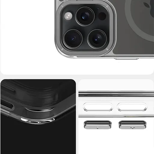 Чохол Epik TPU Space Case Apex with MagSafe для Apple iPhone 16 Pro Max 6.9 Grey - фото 4