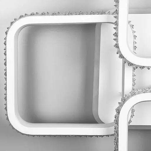 Світлодіодна LED люстра з RGB підсвіткою в білому корпусі | Арт. A 77074/2+2 RGB WT | Line F - фото 11