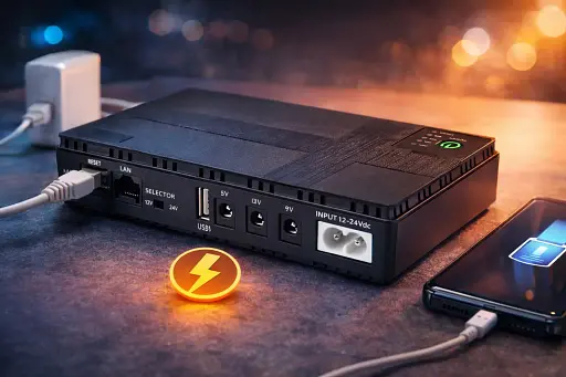 ДБЖ для роутера UPS DC1018P, 10400 mAh 18W, оптики, терміналу, відеокамери, 5V/9V/12V - фото 2