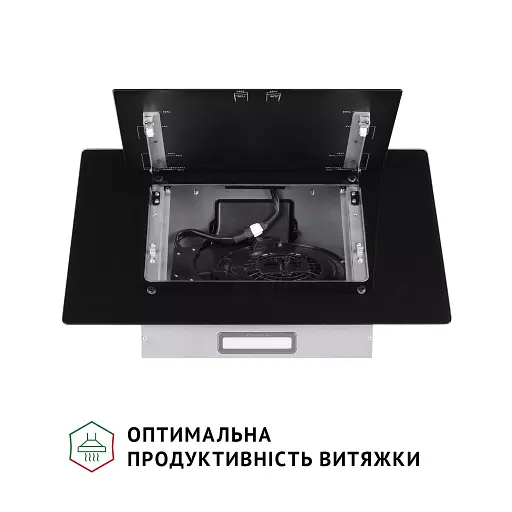 Вытяжка декоративная наклонная PERFELLI DN 6142 BL LED - фото 7